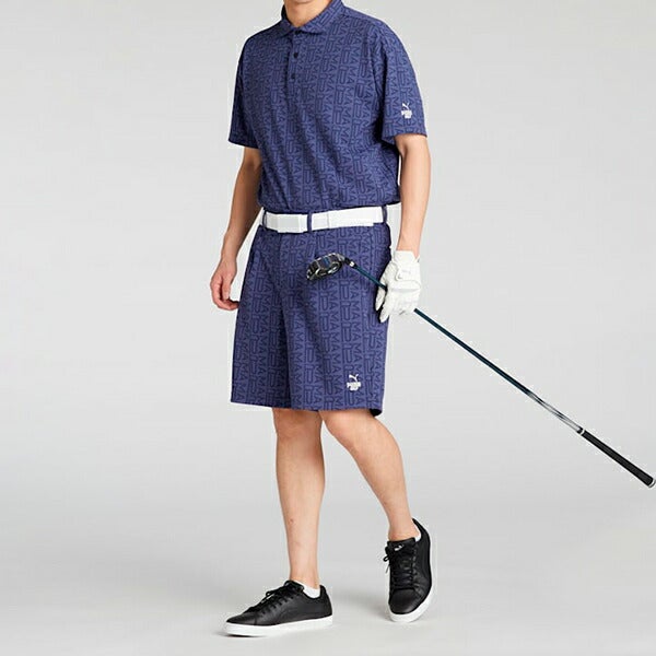 プーマゴルフ2025年春夏モデルFOGジャガードAOP半袖ポロシャツ633301PUMAGOLF【25】