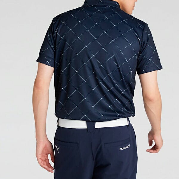 プーマゴルフ2025年春夏モデルSBアーガイルAOPポロシャツ半袖シャツ633324PUMAGOLF【25】