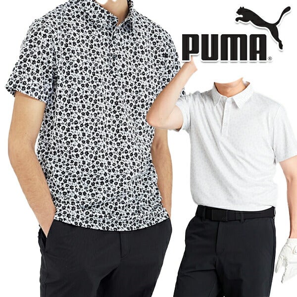 プーマゴルフ2025年春夏モデルSBボタニックAOP半袖ポロシャツ633325PUMAGOLF【25】