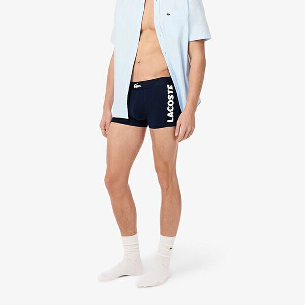 ラコステ2025年春夏モデルメンズ３パックストレッチコットントランクショーツアンダーウェア5H1291-10LACOSTE【25】