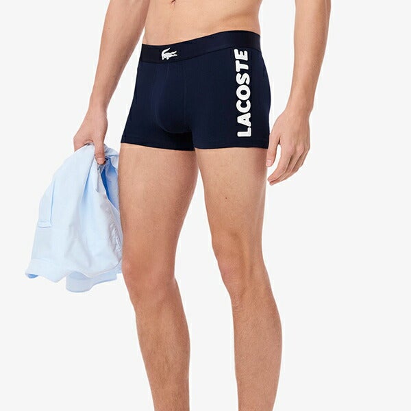 ラコステ2025年春夏モデルメンズ３パックストレッチコットントランクショーツアンダーウェア5H1291-10LACOSTE【25】