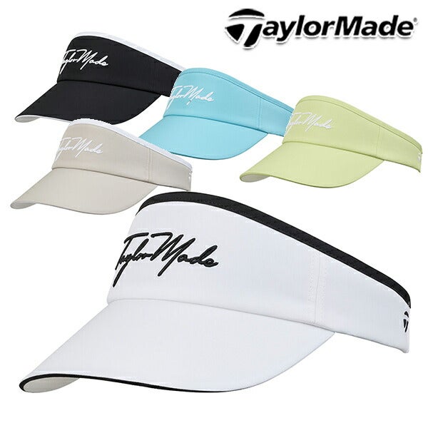 テーラーメイドレディースWワイドブリムスクリプトロゴバイザーUN578TaylorMade【25】