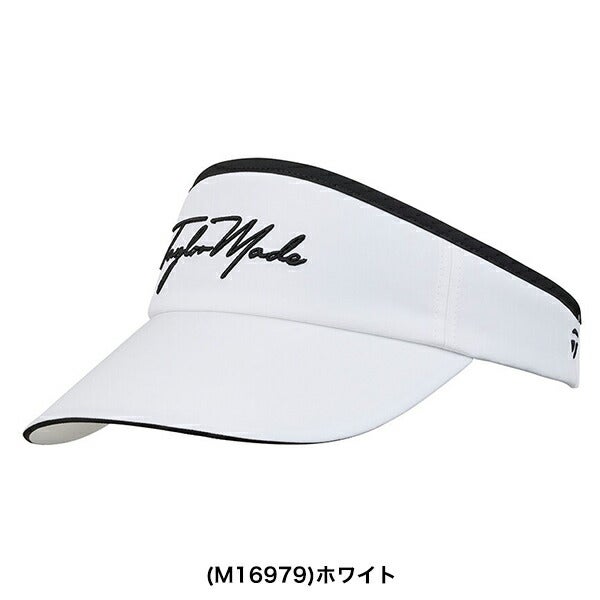 テーラーメイドレディースWワイドブリムスクリプトロゴバイザーUN578TaylorMade【25】