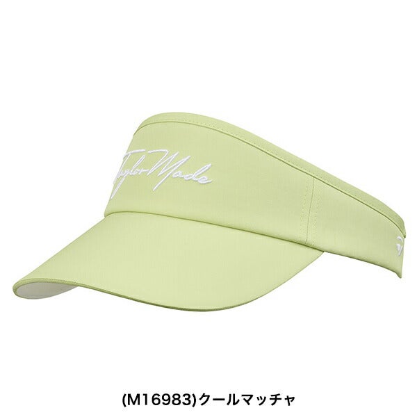 テーラーメイドレディースWワイドブリムスクリプトロゴバイザーUN578TaylorMade【25】
