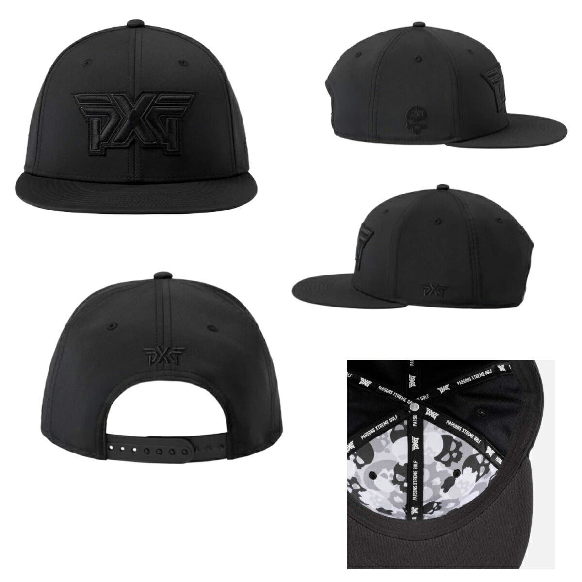 PXGピーエックスジー2024Darkness6PanelFlatBillSnapbackスナップバックキャップ【25】
