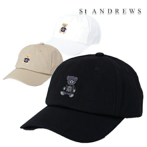 セントアンドリュース2025年春夏モデルユニセックステディベア刺繍キャップ042-5987331StANDREWS【25】