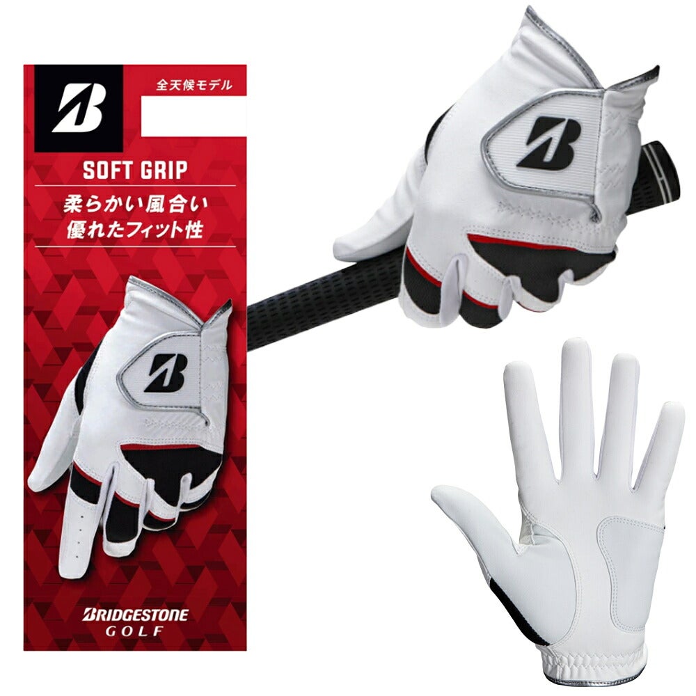 ブリヂストンメンズSOFTGRIPゴルフグローブ右手用GL24R4右手装着用【26FW】