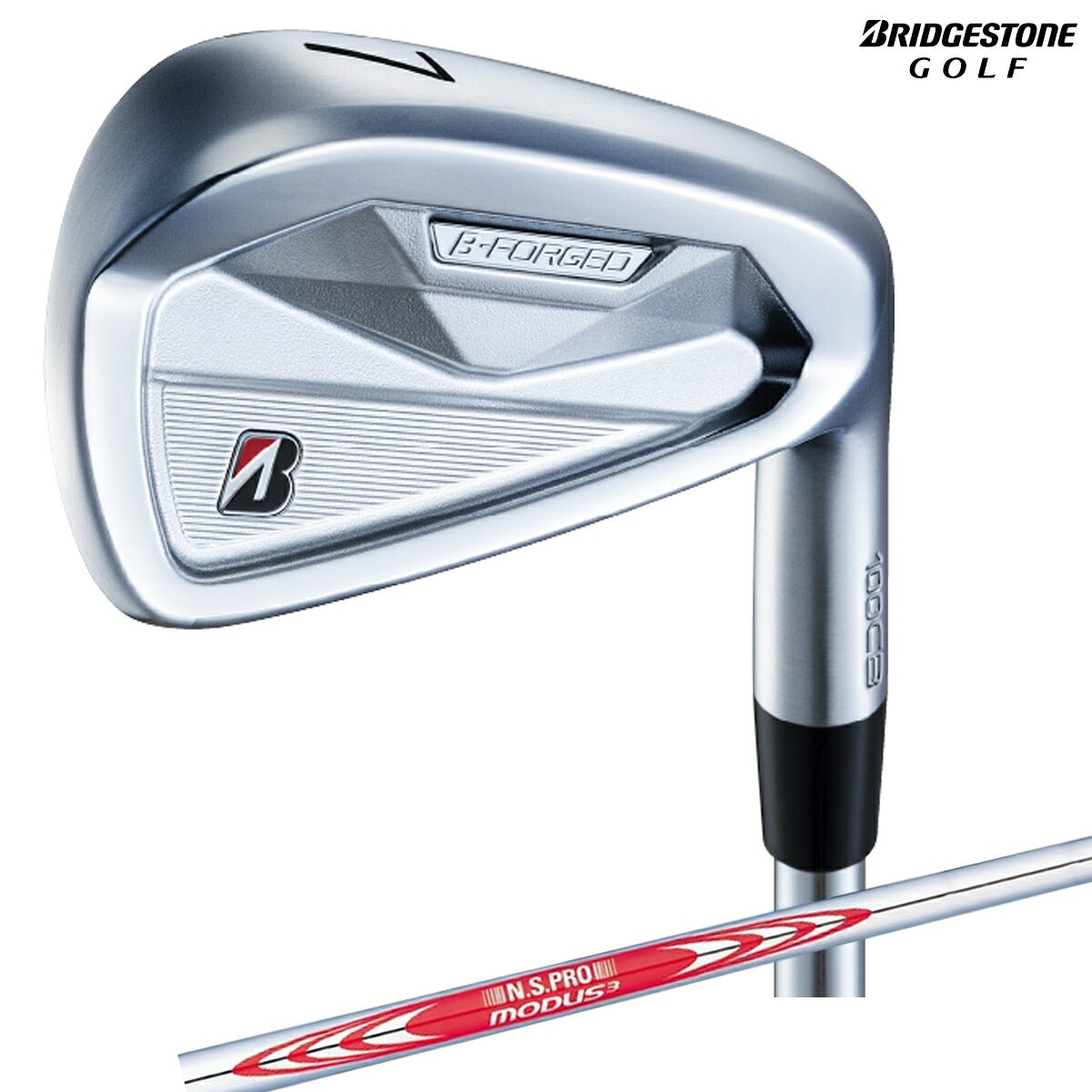 【メーカーカスタム】ブリヂストンメンズBFORGED100CBアイアン6本組(5-9、PW)NSPROMODUS3TOUR120スチールシャフトブリヂストンゴルフオリジナルラバーグリップ(バックライン無し/49.5g/M60)アイアンセット【26FW】