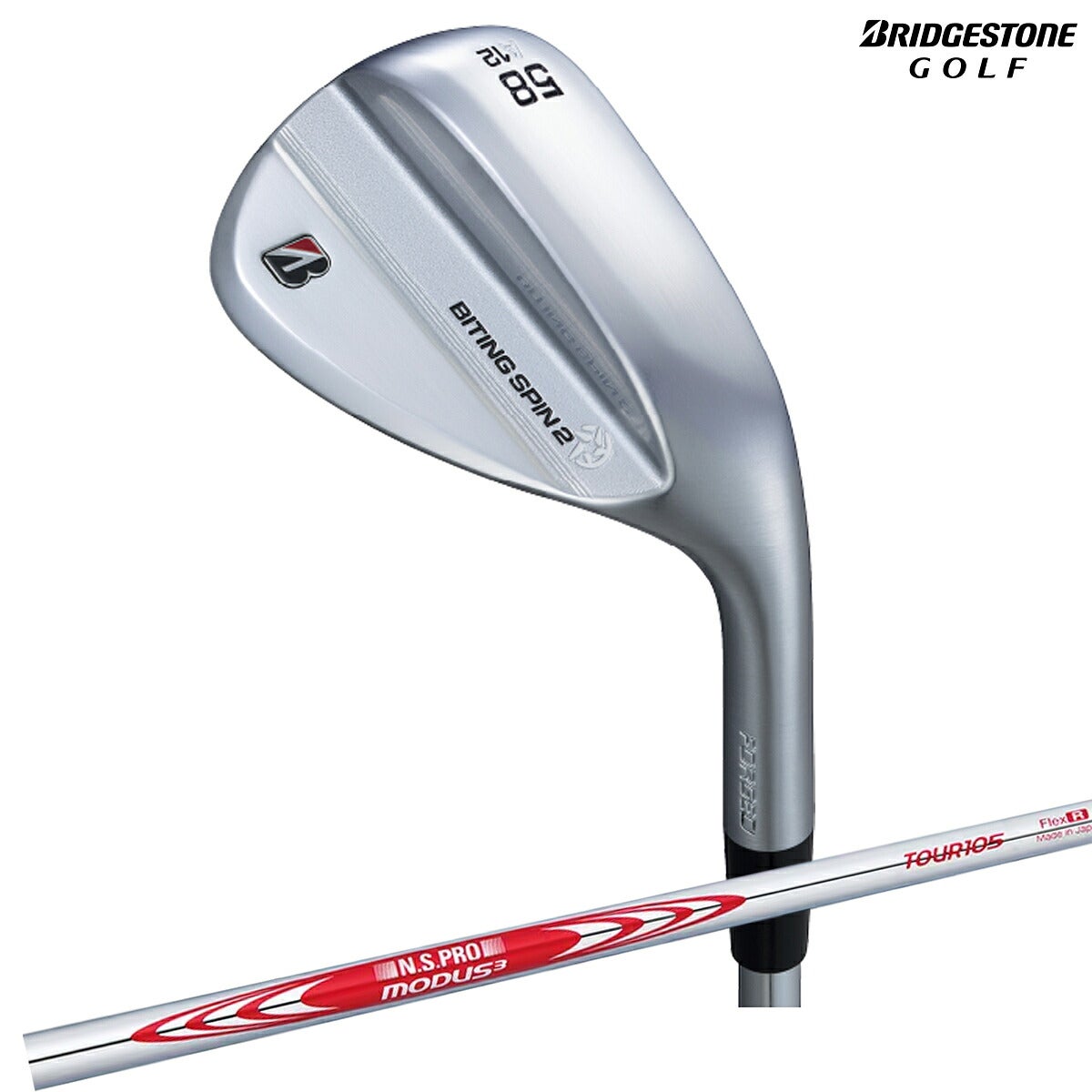 ブリヂストンメンズBITINGSPIN2ウェッジNSPROMODUS3TOUR105スチールシャフトブリヂストンゴルフオリジナルラバーグリップ(バックライン無し/49.5g/M60)【26FW】