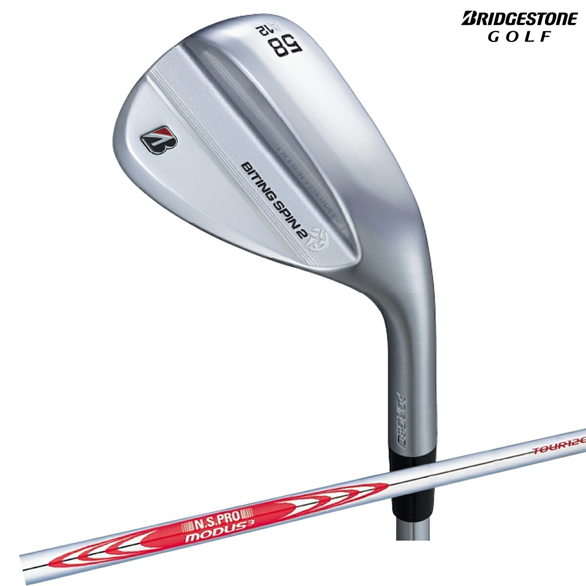 【メーカーカスタム】ブリヂストンメンズBITINGSPIN2ウェッジNSPROMODUS3TOUR120スチールシャフトブリヂストンゴルフオリジナルラバーグリップ(バックライン無し/49.5g/M60)【26FW】