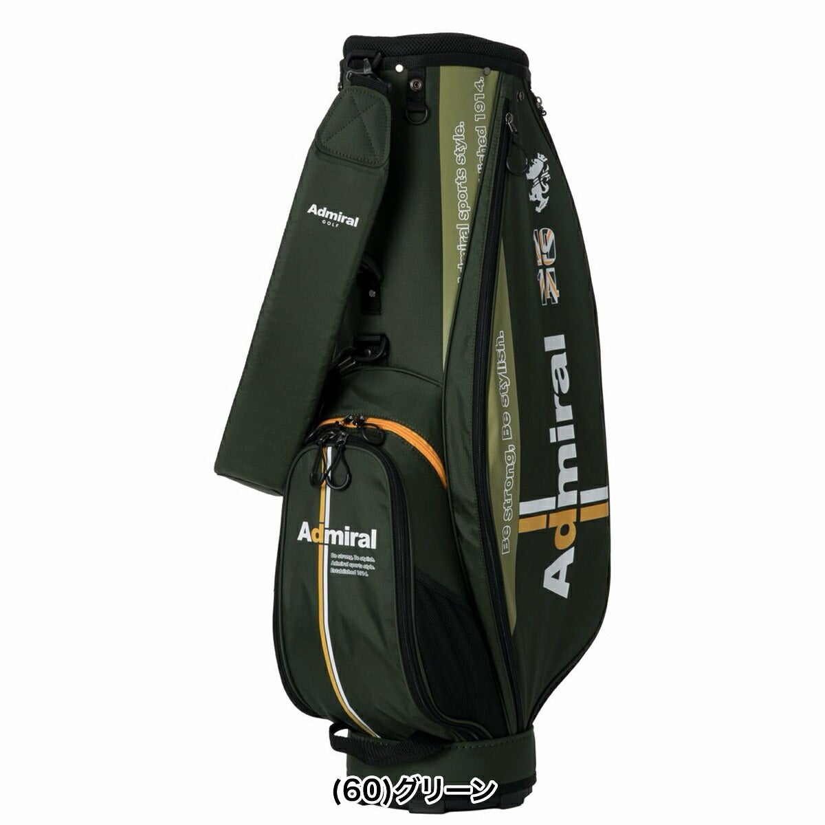 アドミラルユニセックス軽量スリムライトキャディバッグ2.3kg7.5型4分割46インチネームプレート付属なしカートキャディバッグスリムライトADMG6BC8【26FW】