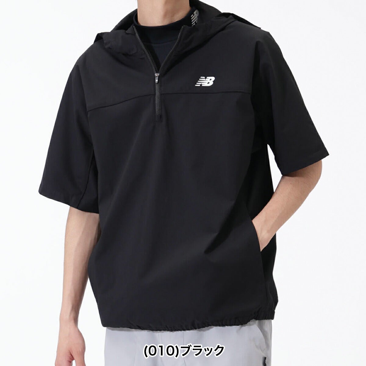 ニューバランスゴルフ2026年秋冬モデルメンズH/ZPOHOODIEハーフジップウィンドジャケット撥水ハーフジッププルオーバーフーディー(MENS)012-6221001【26FW】