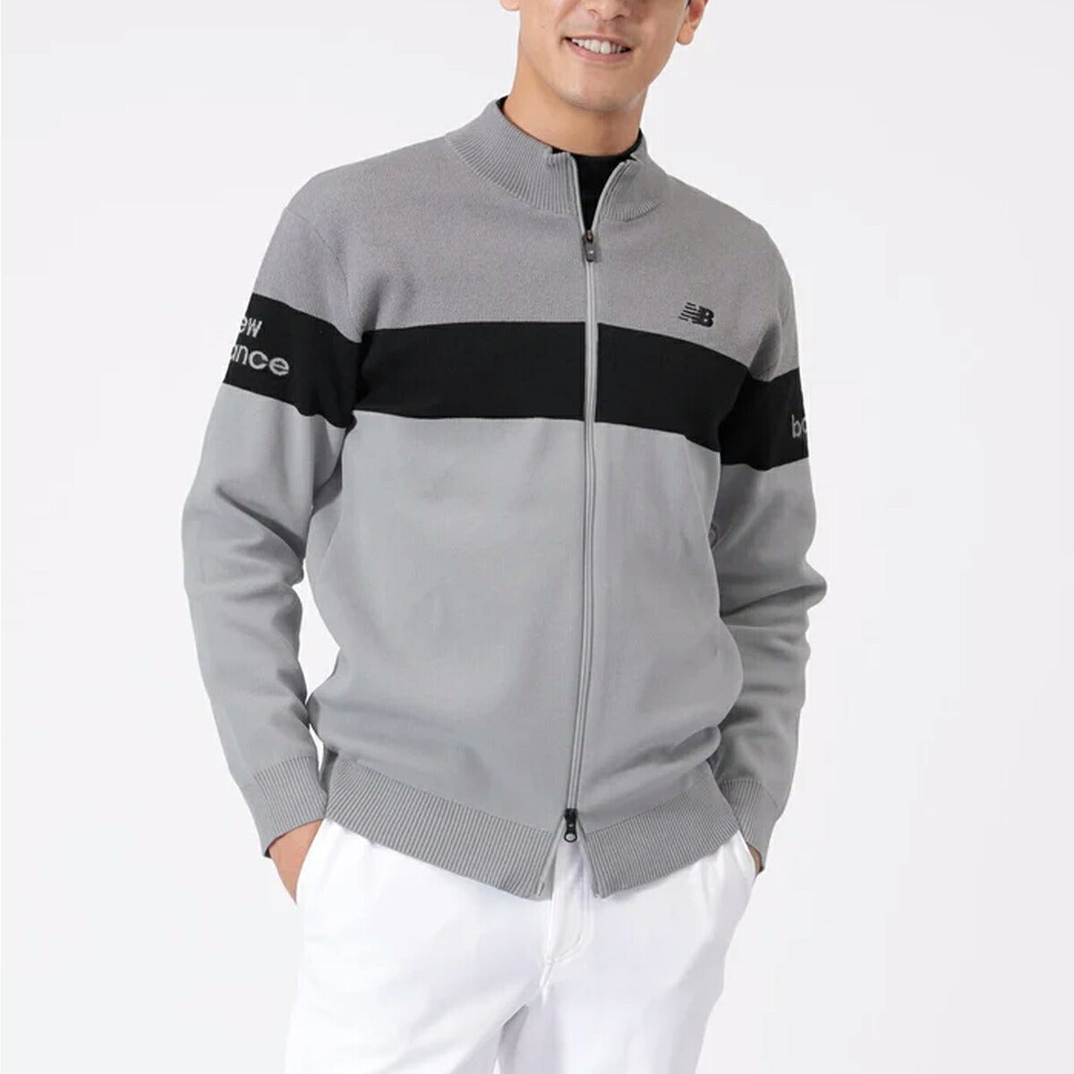 ニューバランスゴルフ2026年秋冬モデルメンズZIPSTANDKNITフルジップニット012-6272001【26FW】