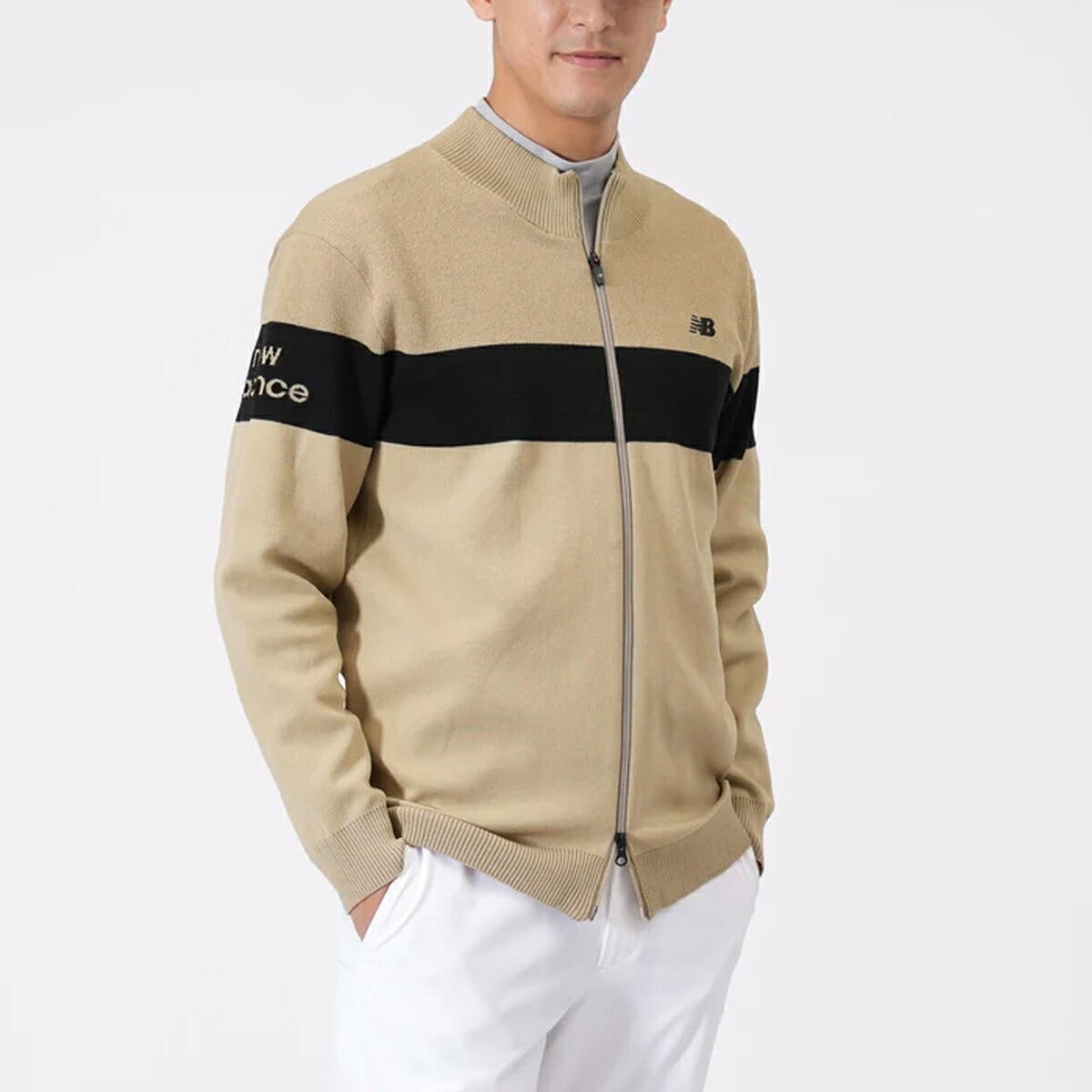 ニューバランスゴルフ2026年秋冬モデルメンズZIPSTANDKNITフルジップニット012-6272001【26FW】