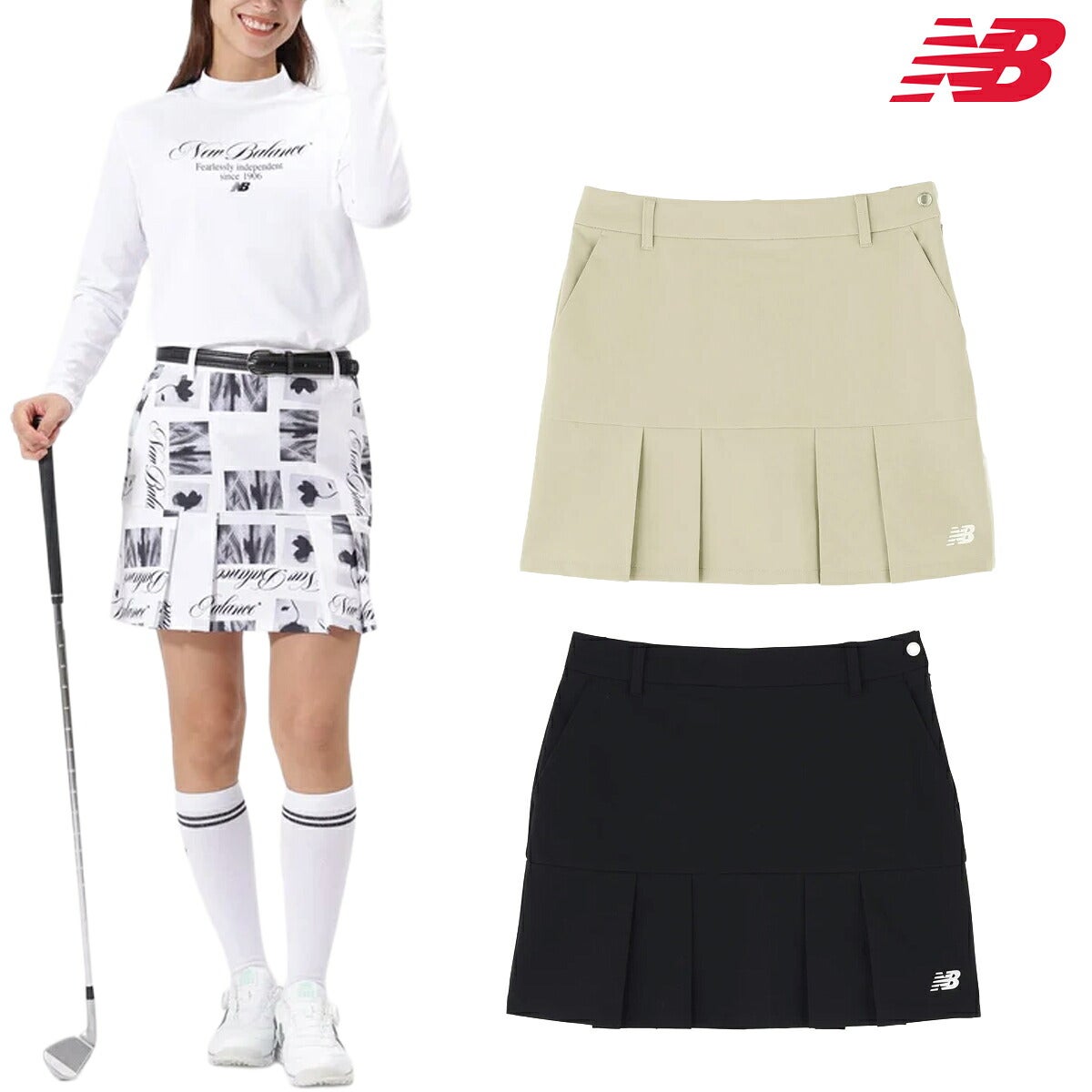 ニューバランスゴルフ2026年秋冬モデルレディースPLEATEDSKIRTプリーツスカート012-6234505【26FW】