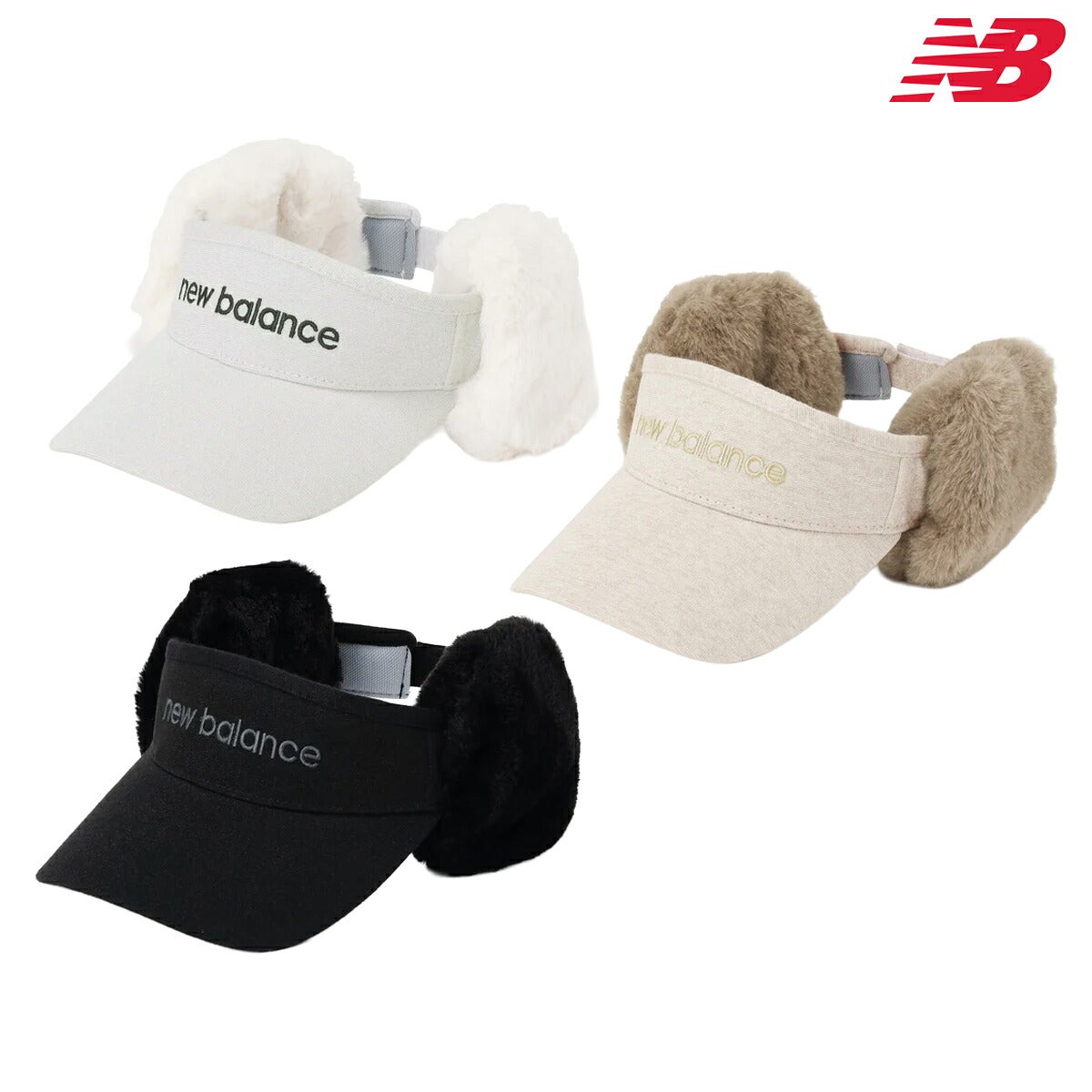 ニューバランスゴルフ2026年秋冬モデルレディース2WAYEARMUFFVISORイヤーマフバイザー012-6287504【26FW】