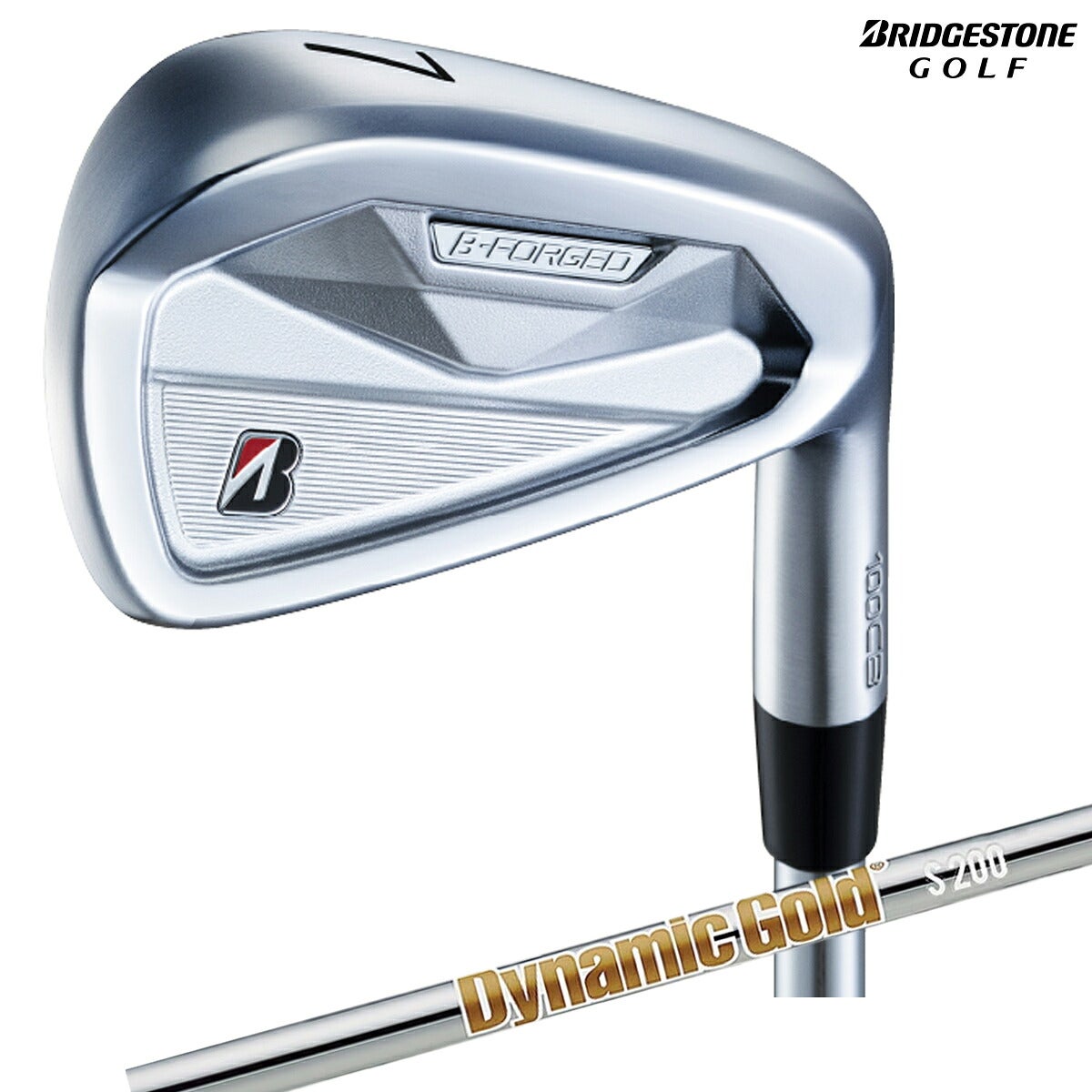 【メーカーカスタム】ブリヂストンメンズBFORGED100CBアイアン5本組(6-9、PW)ダイナミックゴールドHTスチールシャフトブリヂストンゴルフオリジナルラバーグリップ(バックライン無し/49.5g/M60)【26FW】
