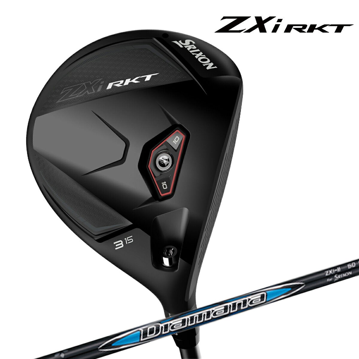 ダンロップメンズスリクソンZXiRKTフェアウェイウッドDiamanaZXi-II50カーボンシャフトゴルフプライドツアーベルベットラバー360グリップ(バックライン無し/50g/M60)【26FW】