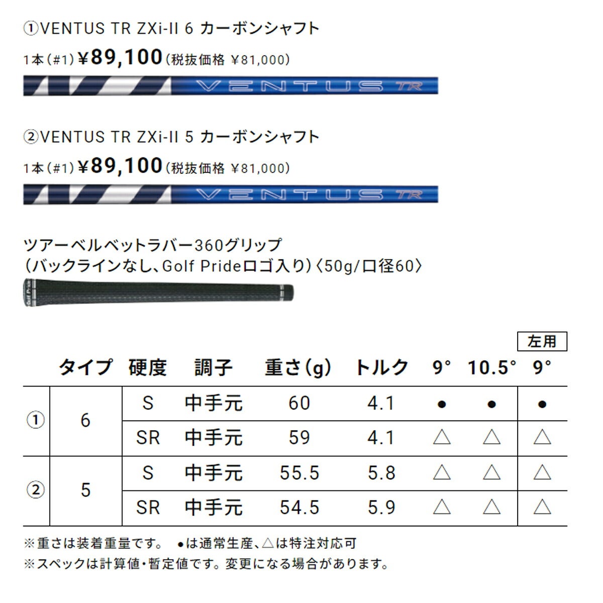 【レフティ／左利き用】ダンロップメンズスリクソンZXiRKTLSドライバーVENTUSTRZXi-II6カーボンシャフトゴルフプライドツアーベルベットラバー360グリップ(バックライン無し/50g/M60)【26FW】