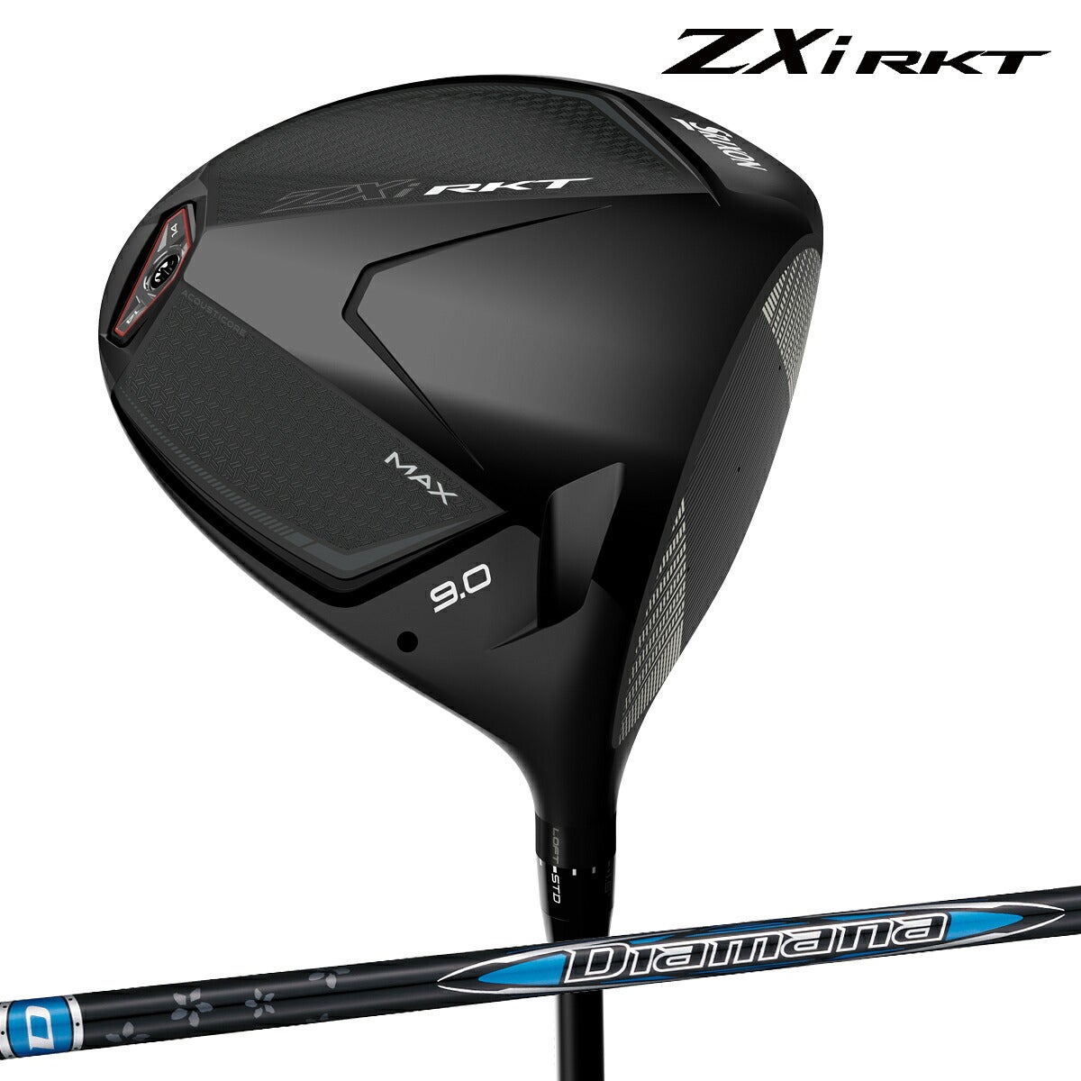 ダンロップメンズスリクソンZXiRKTMAXドライバーDiamanaZXi-II50カーボンシャフトゴルフプライドツアーベルベットラバー360グリップ(バックライン無し/50g/M60)【26FW】