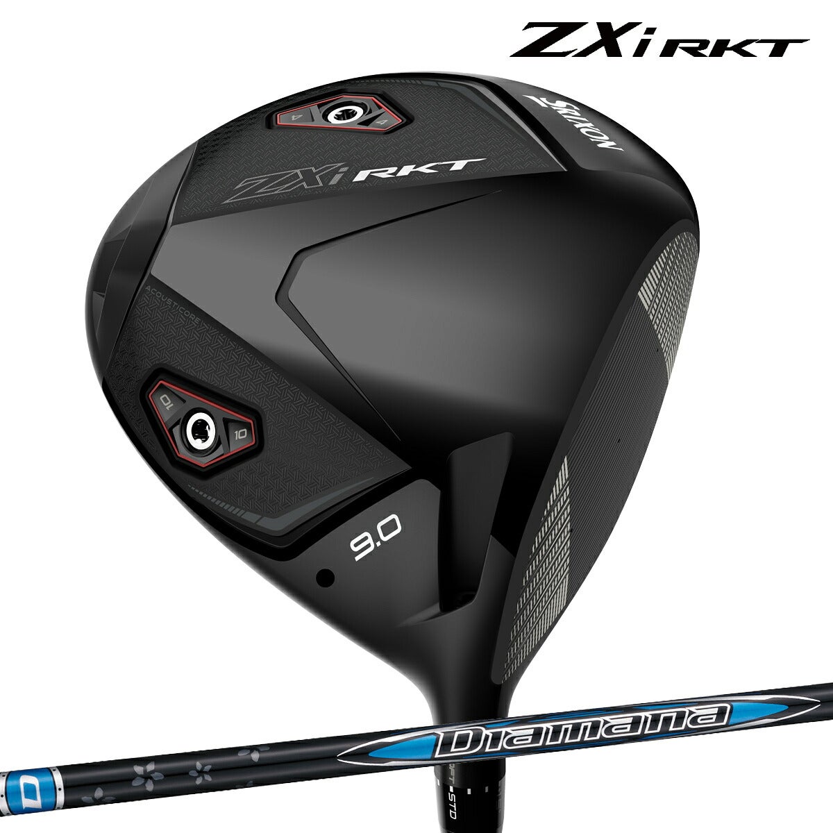 ダンロップメンズスリクソンZXiRKTドライバーDiamanaZXi-II50カーボンシャフトゴルフプライドツアーベルベットラバー360グリップ(バックライン無し/50g/M60)【26FW】