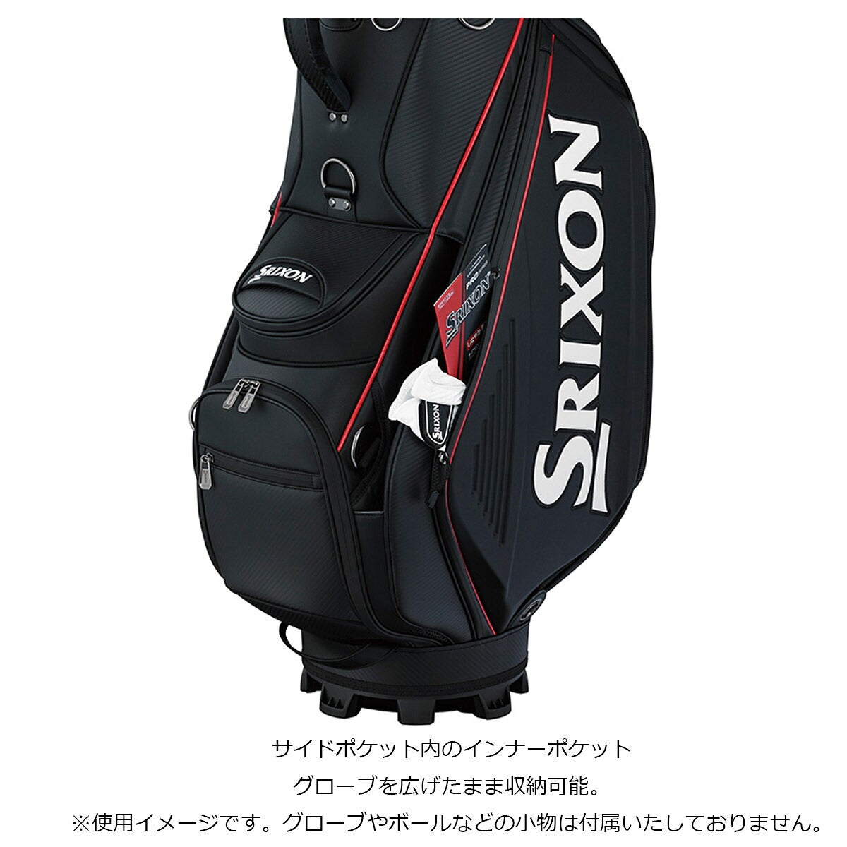 ダンロップメンズスリクソンツアープロレプリカモデルキャディバッグ5.5kg10型5分割3点式ショルダーストラップネームプレート付属刻印タイプGGC-S212Lキャディーバッグ【26FW】