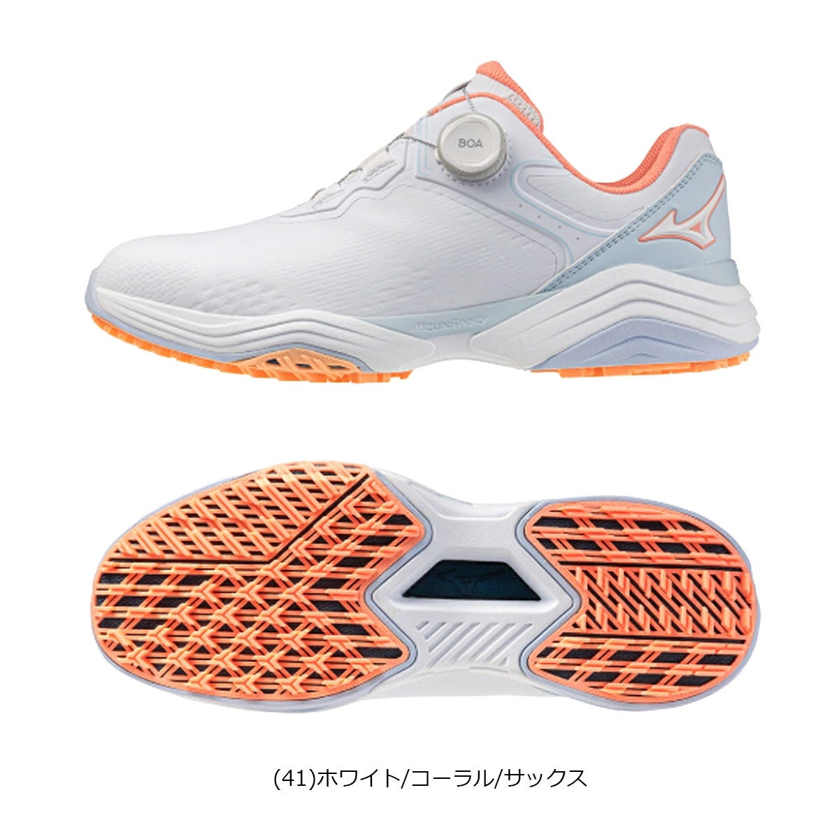 ミズノメンズネオインパクト＋エナジーボアスパイクレスゴルフシューズ靴幅3E相当防水51GM2681【26FW】