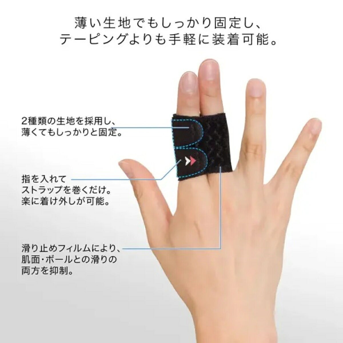 ザムストZAMSTフィンガーラップ2本指タイプ指用左右兼用サポーター【26FW】