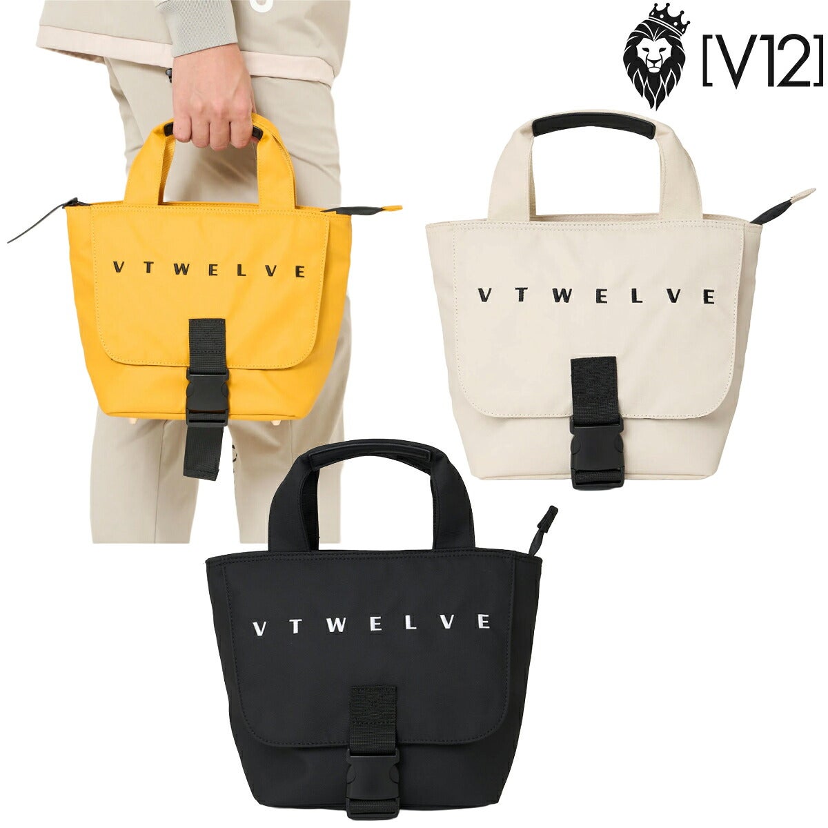 V122026年秋冬モデルユニセックスFLAPCARTBAGカートバッグV122620-BG01ラウンドバッグ【26FW】