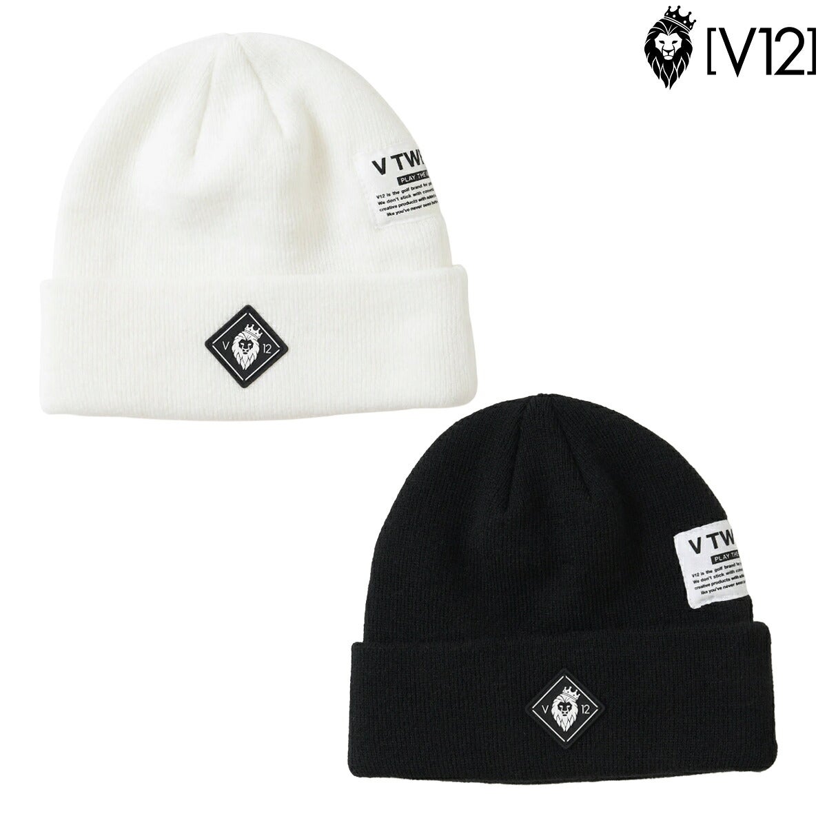 V122026年秋冬モデルユニセックスCLEANKNITCAPキャップV122620-CP09ニットキャップ【26FW】